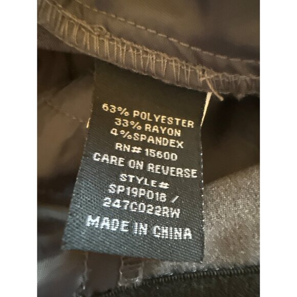 Ryan Wythe Womens Heather Grey Stretch Pants Size 16W - Picture 7 of 9